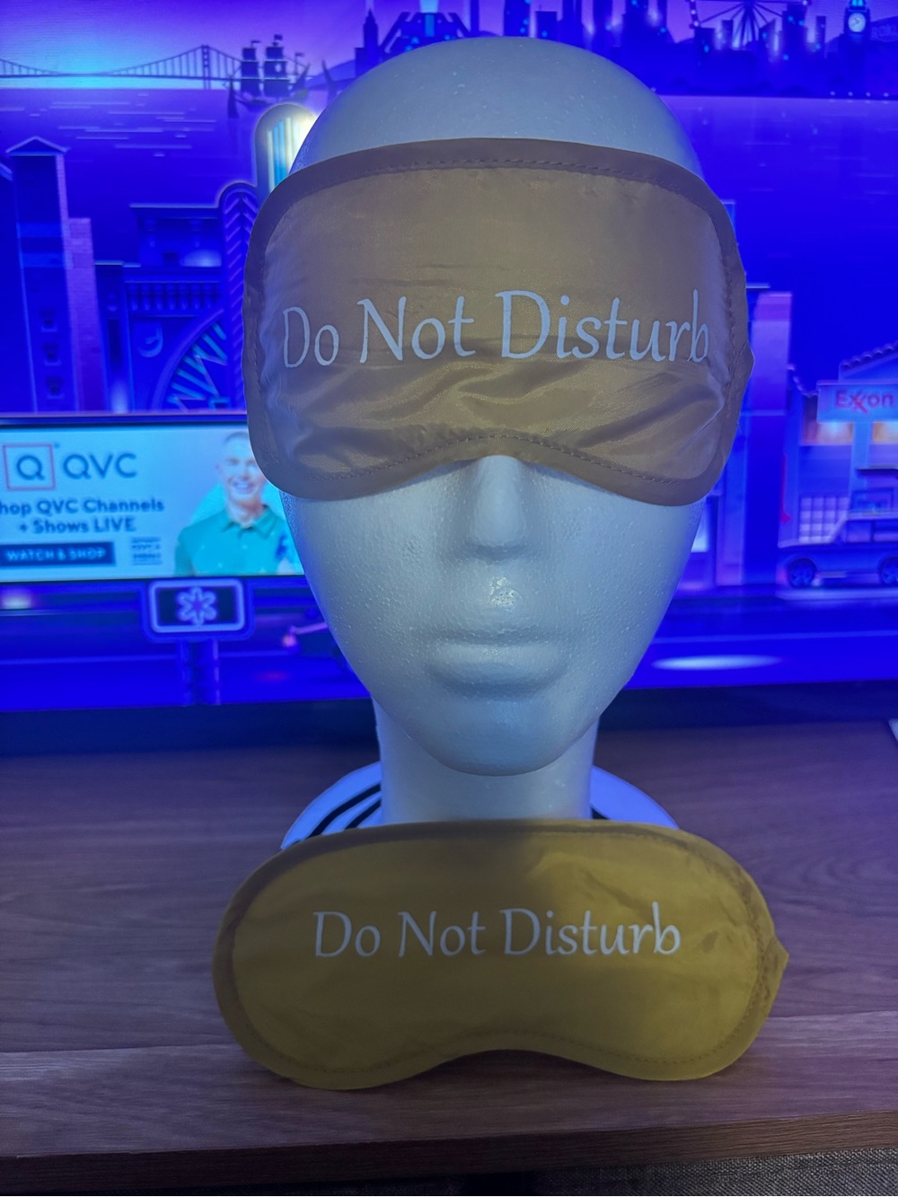 Do Not Disturb Satin Sleep Mask - Gold